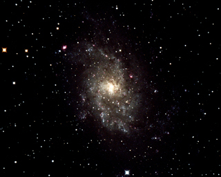 Click to view larger astrophoto. M33
