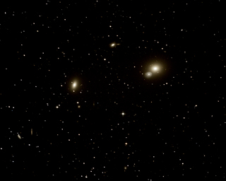 Click to view larger astrophoto. M60 and M59
