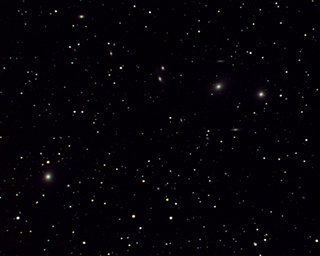 Click to view larger astrophoto. M87, M86, and M84