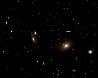 Click to view larger astrophoto. Markarian's Chain