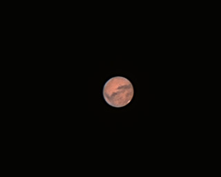 Click to view larger astrophoto. Mars