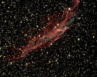 Click to view larger astrophoto. NGC 6992 Veil Nebula (E)