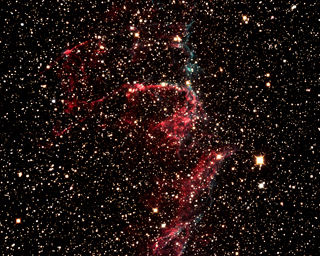 Click to view larger astrophoto. NGC 6995 Veil Nebula (E)