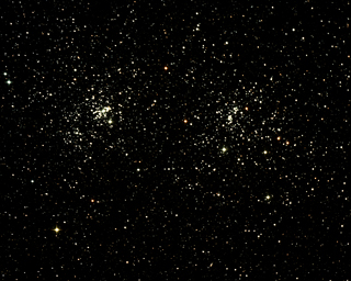 Click to view larger astrophoto. Perseus Double Cluster