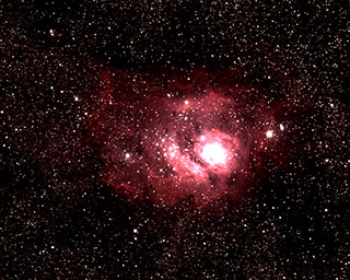 Click to view larger astrophoto. M8 or Sh2-25