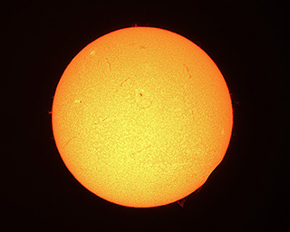 Click to view larger astrophoto. Sun