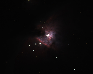 Click to view larger astrophoto. Trapezium Cluster