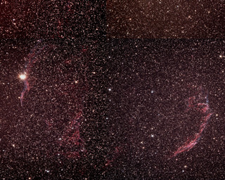 Click to view larger astrophoto. Veil Nebula