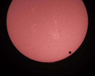 Click to view larger astrophoto. Venus Transit